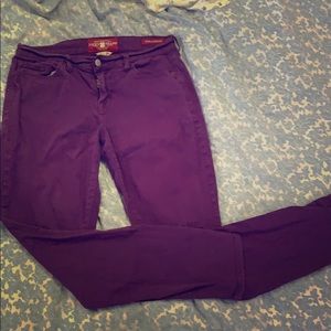 Lucky Sofia Purple Skinny Jeans